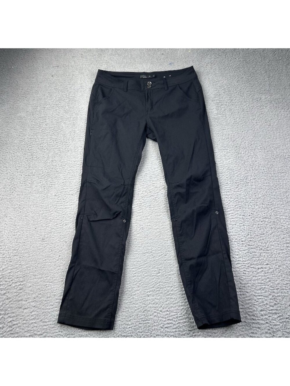 prANa Women’s Halle Pants Size 10 Convertible Outdoors Active Hiking Black